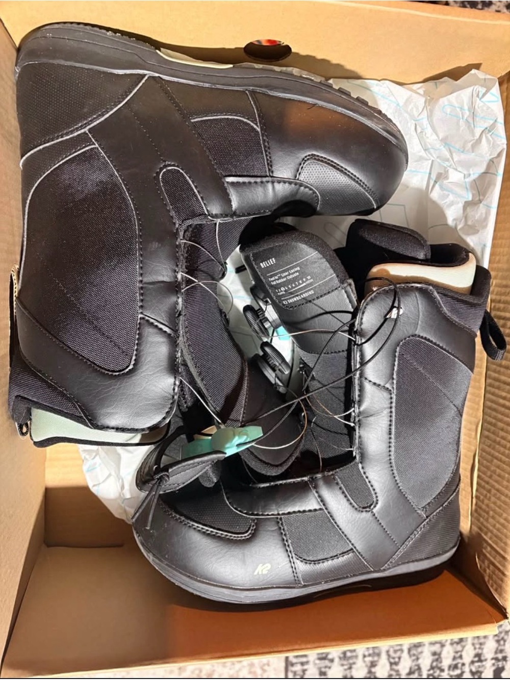 K2 Women's Black Snowboard Boots - Lightweight Comfort